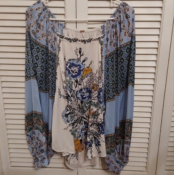 FREE PEOPLE POSITANO NWOT boho blouse - Picture 4 of 7